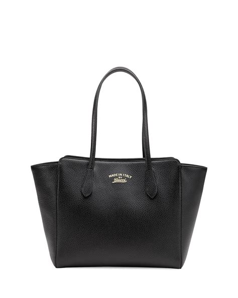 gucci swing small black tote|Gucci small pouch.